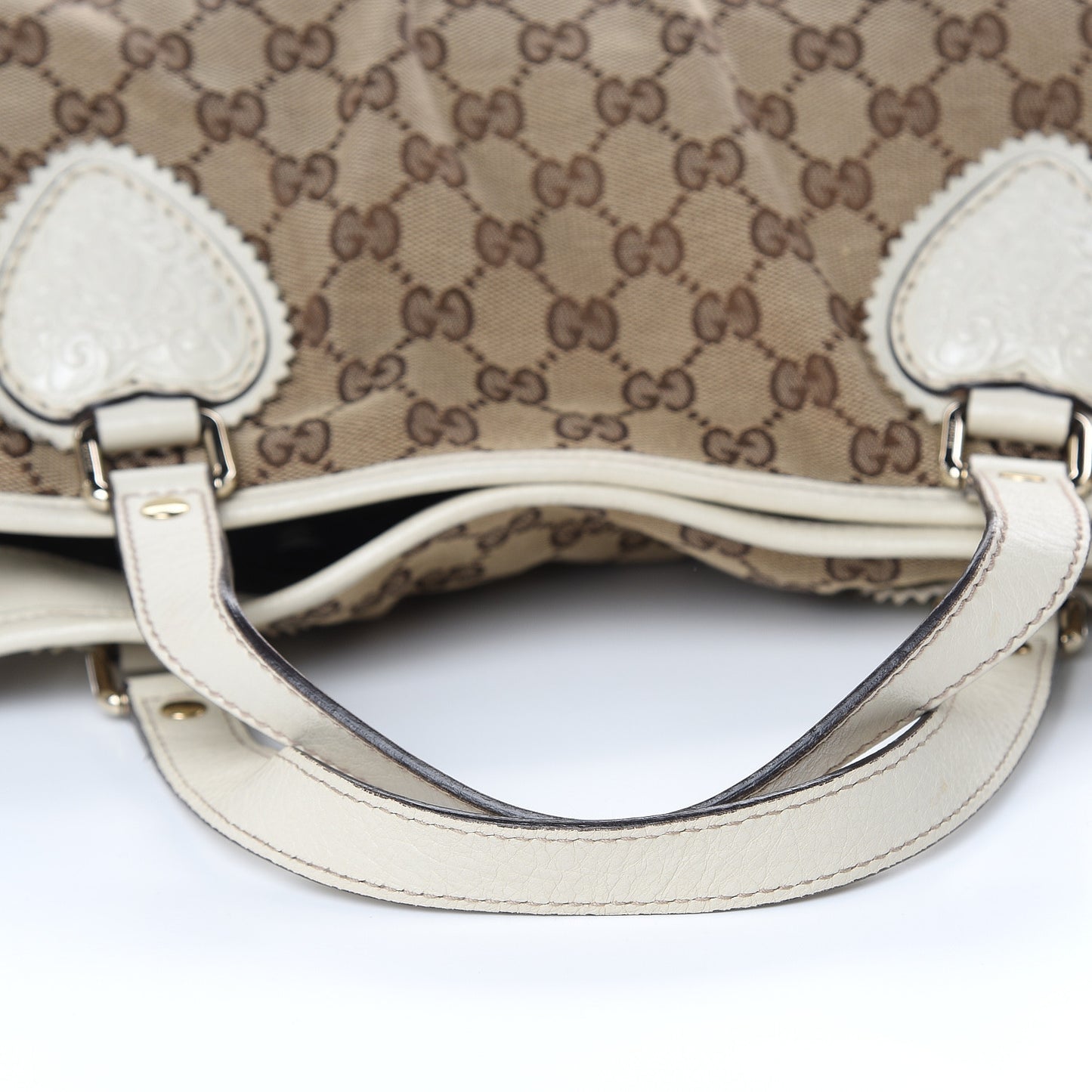 Monogram Small Tribeca Tote Off White