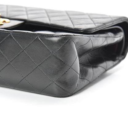 Chanel Lambskin Quilted Medium Double Flap Black 11 of 17