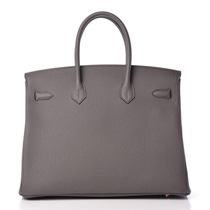 Hermes Togo Birkin 35 Etain 4 of 32