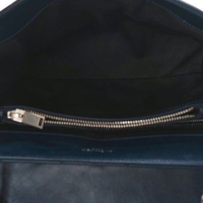 Saint Laurent Calfskin Y Quilted Monogram Medium Loulou Chain Satchel Medium Blue 5 of 8