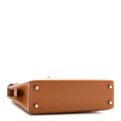 Hermes Epsom Mini Kelly Sellier 20 Gold 4 of 11