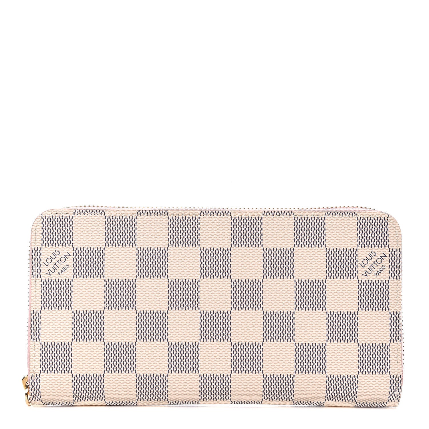 Louis Vuitton Damier Azur Zippy Wallet Rose Ballerine 1 of 7
