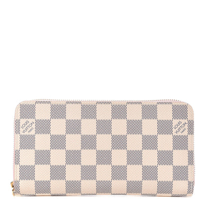 Louis Vuitton Damier Azur Zippy Wallet Rose Ballerine 1 of 7