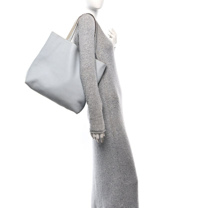 Hermes Veau Sikkim Taurillon Clemence Double Sens 36 Reversible Tote Bleu Pale Gris Perle 2 of 17