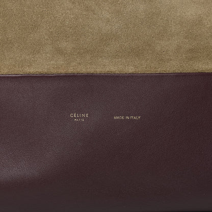 Celine Calfskin Suede All Soft Shoulder Bag Burgundy 11 of 17