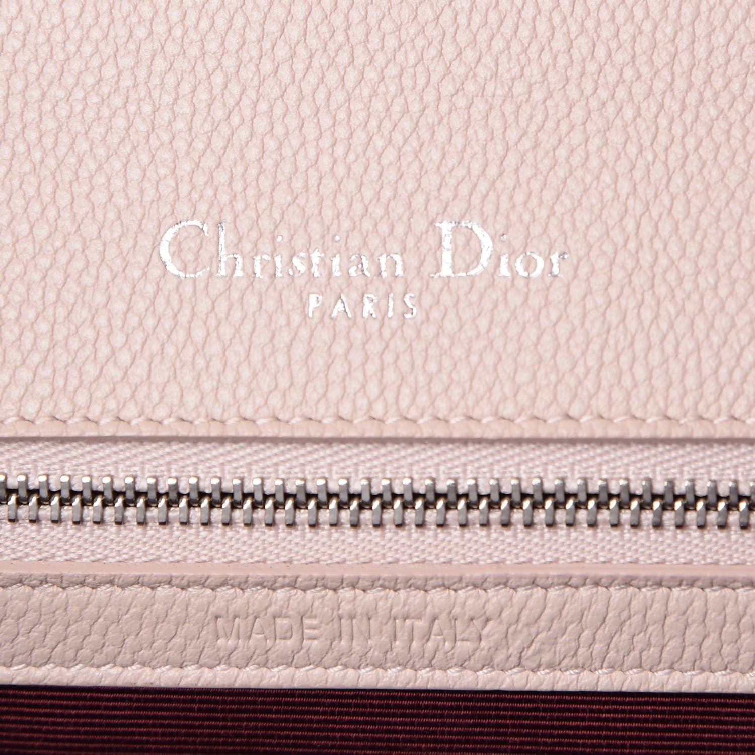 Christian Dior Grained Calfskin Medium Diorama Flap Bag Nude 6 of 12