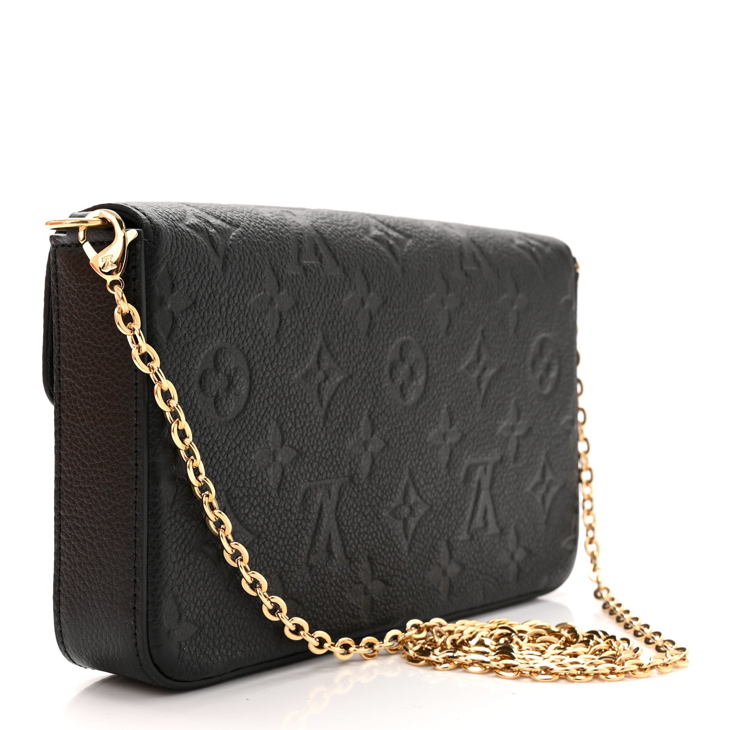 Louis Vuitton Empreinte Pochette Felicie Chain Wallet Black 4 of 11