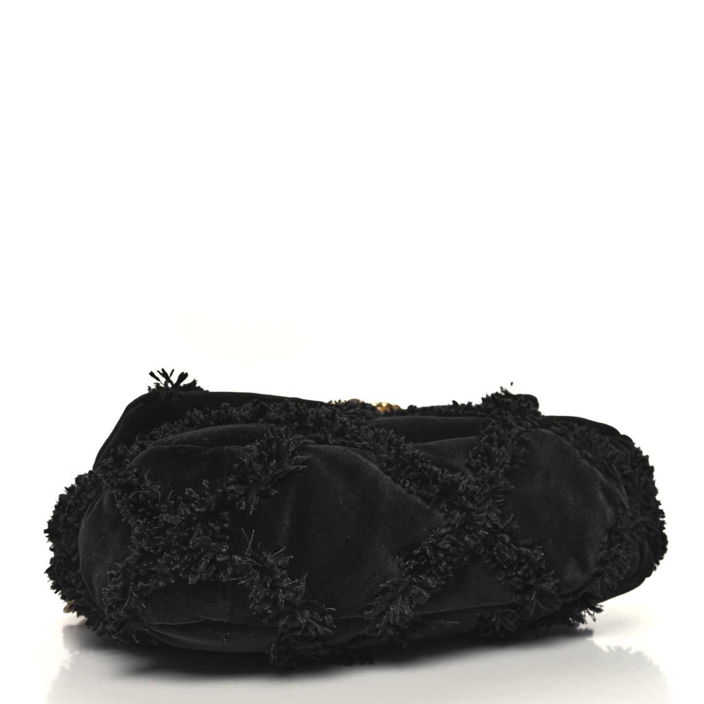 Cotton Canvas Quilted Medium Chanel 19 Flap Black
