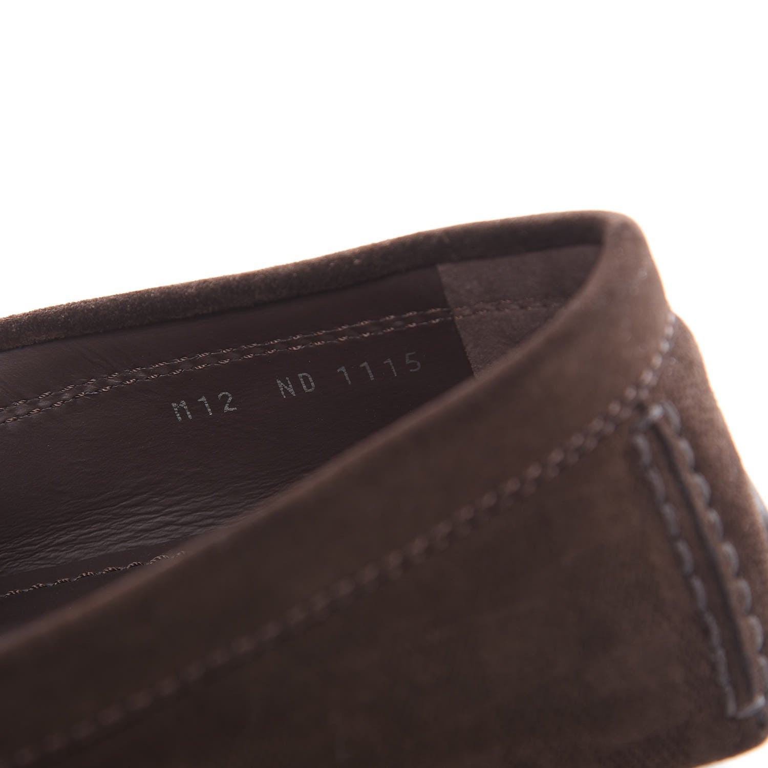 Louis Vuitton Suede Calfskin Mens Moccasin Loafers 12 Brown 8 of 8