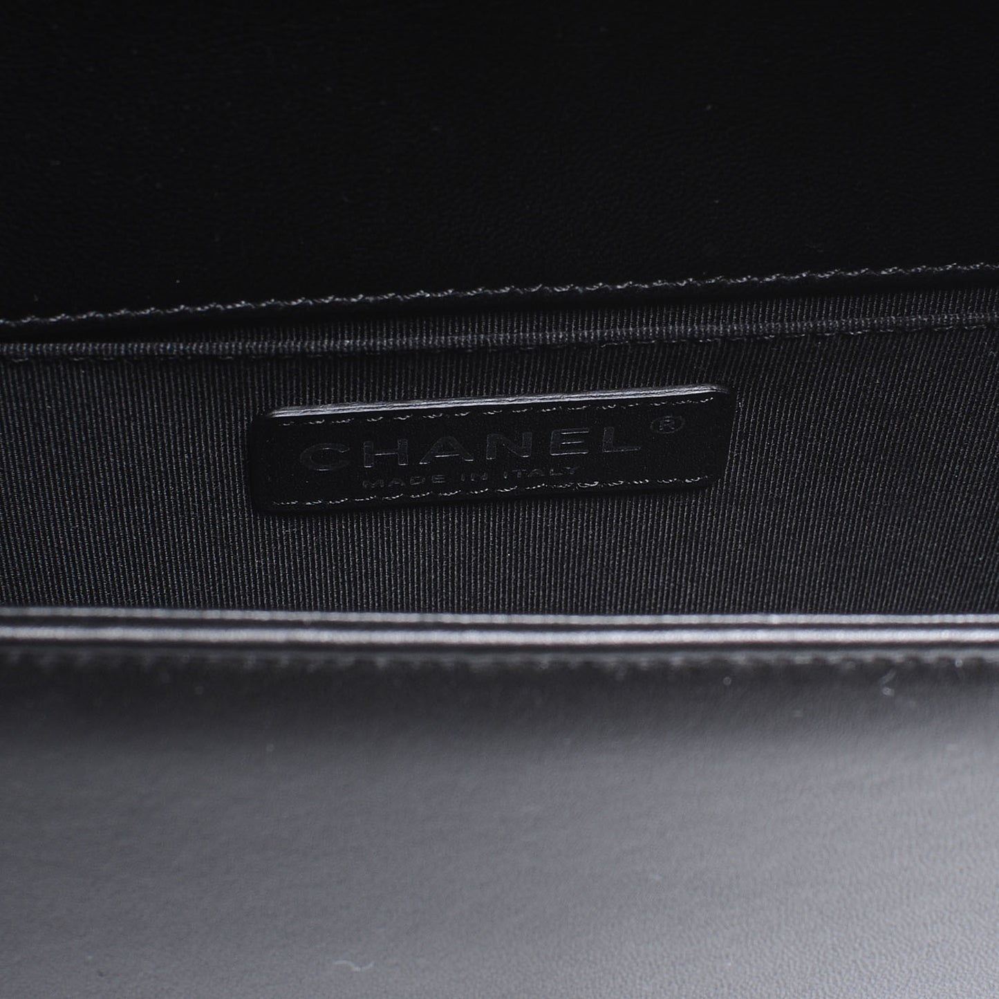 Lambskin Quilted Medium Boy Flap Black