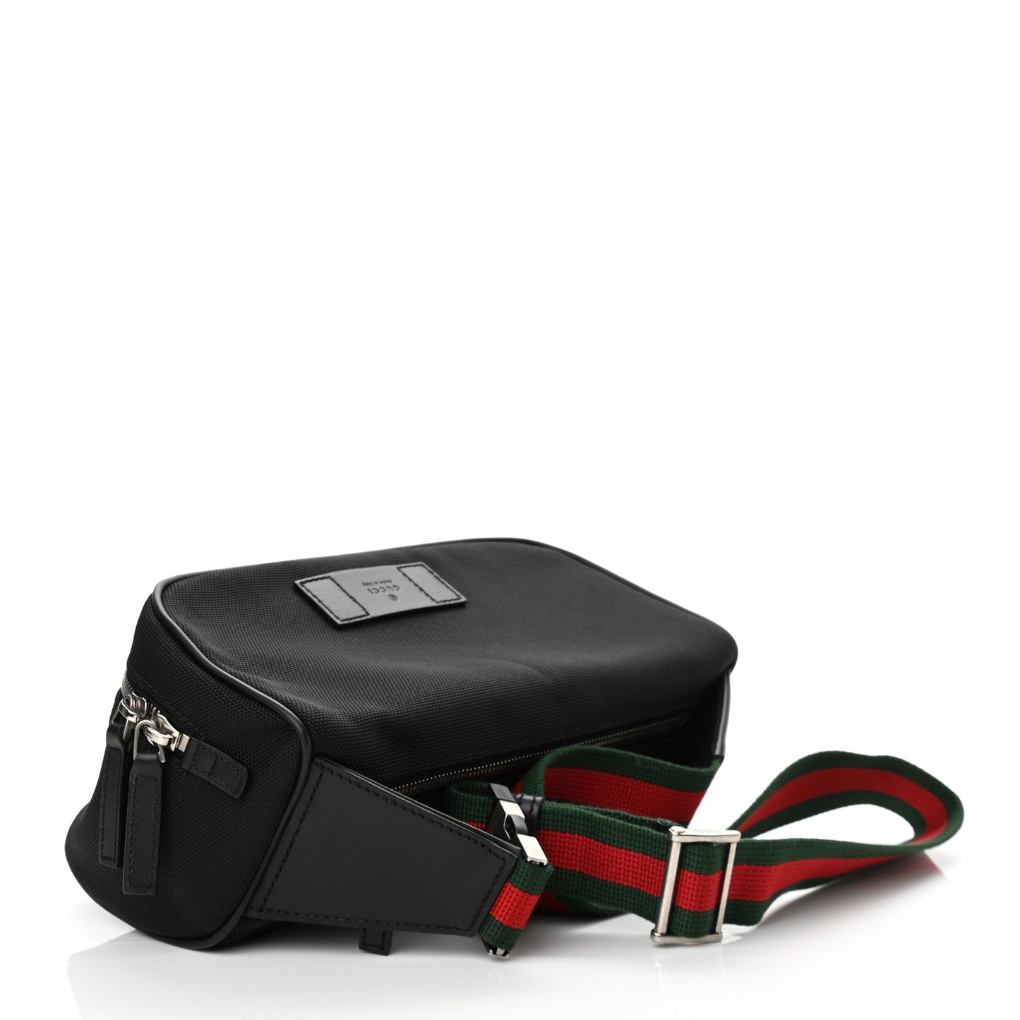 Techno Canvas Web Large Belt Bag Black