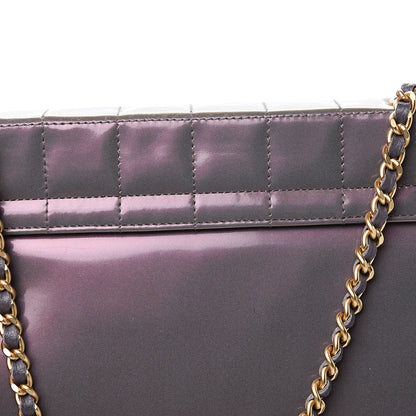 Chanel Patent Chocolate Bar Evening Bag Lilac 8 of 9