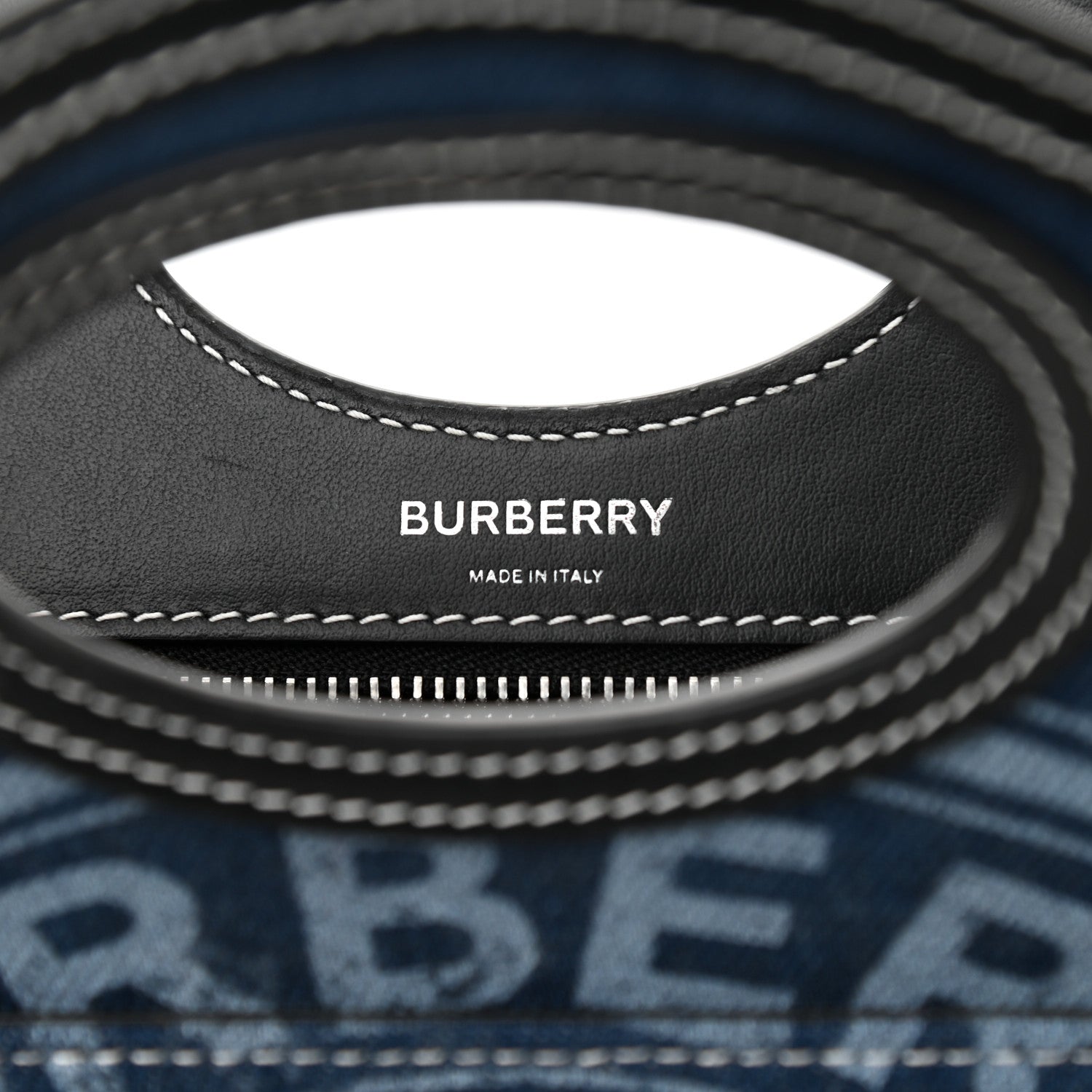 Burberry Denim Smooth Calfskin Mini Pocket Bag Blue 6 of 10