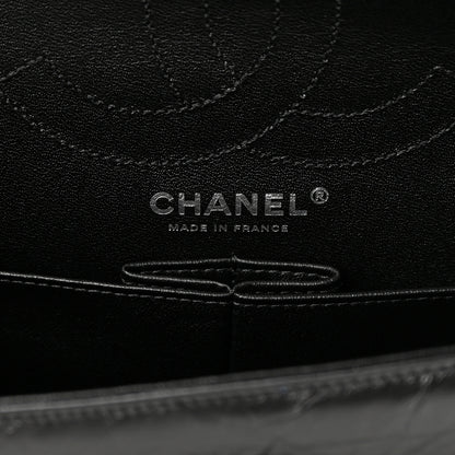 Chanel Aged Calfskin Chevron Quilted 2.55 Reissue 226 So Black 6 of 11