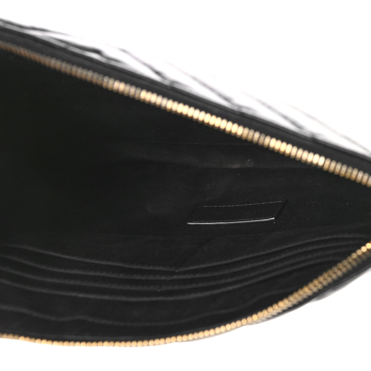 Calfskin Matelasse Monogram Cassandre Tablet Pouch Black