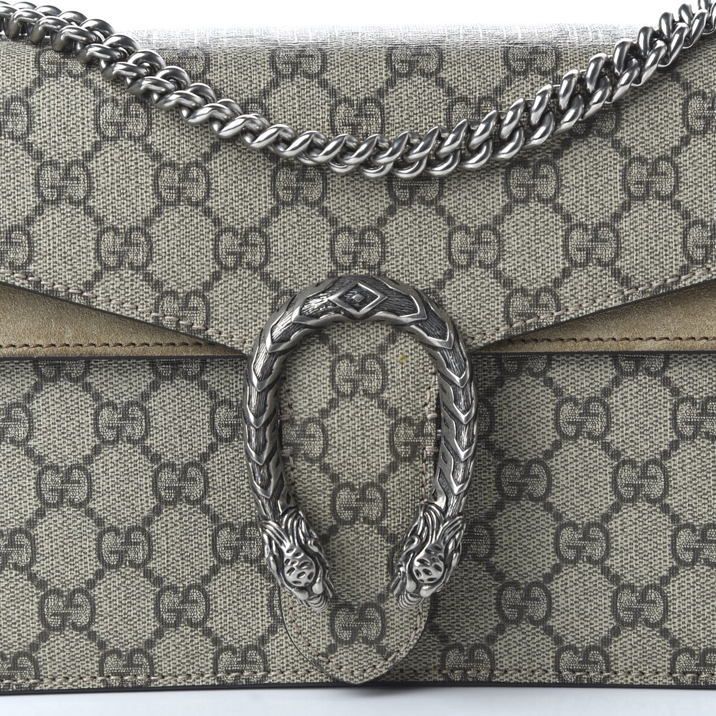 GG Supreme Monogram Small Dionysus Shoulder Bag Taupe