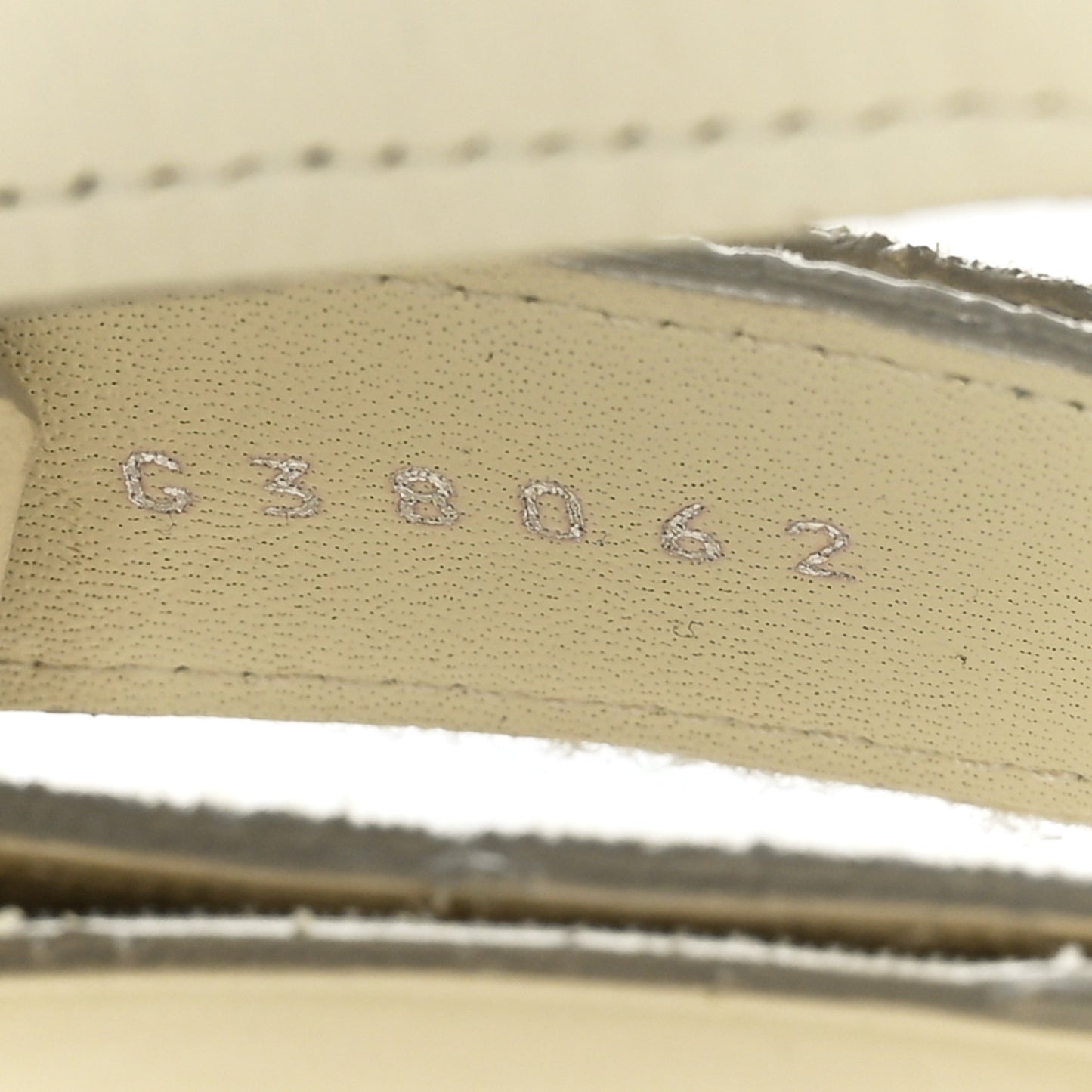 Suede Calfskin Velcro Flat Sandals 39 Ivory Dark Beige