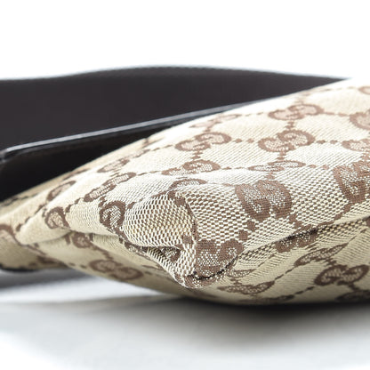 Gucci GG Monogram Double Pocket Belt Bag Dark Brown 10 of 12