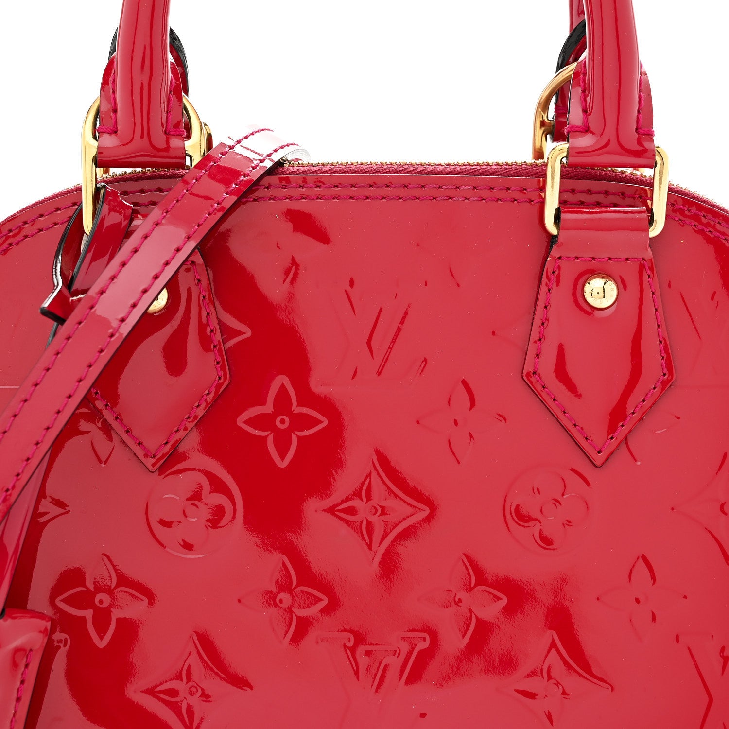 Louis Vuitton Vernis Alma BB Rose Indien 8 of 12