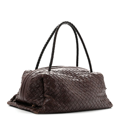 Bottega Veneta Nappa Intrecciato Satchel Ebano 2 of 10