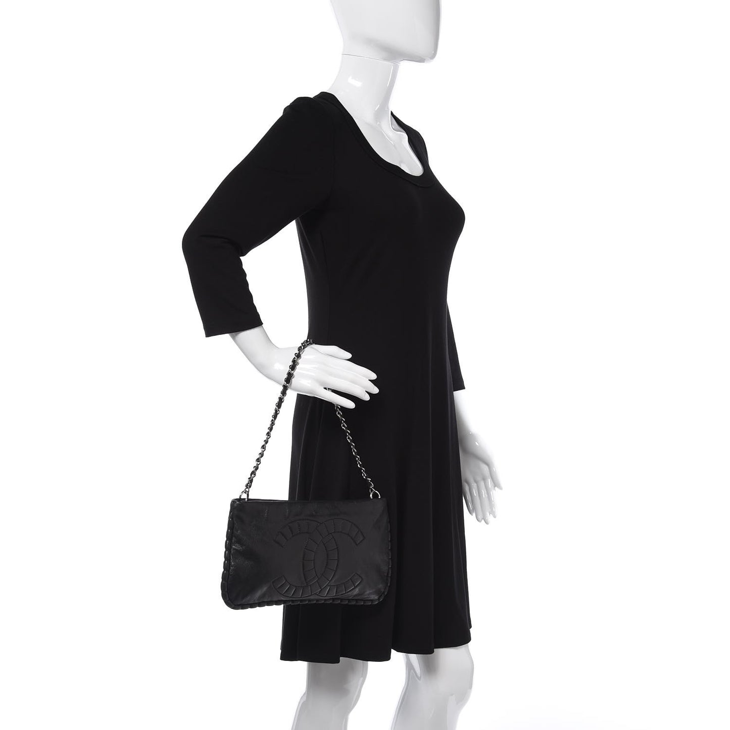 Calfskin On the Bund Pochette Black