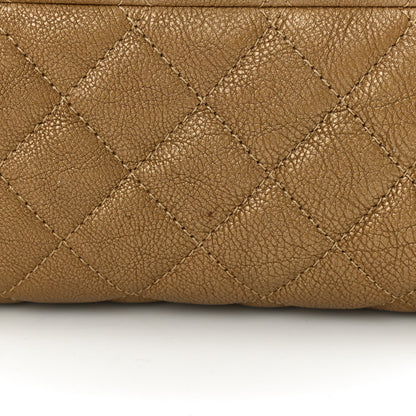 Chanel Metallic Caviar Quilted Medium Just Mademoiselle Bowling Bag Gold 11 of 11