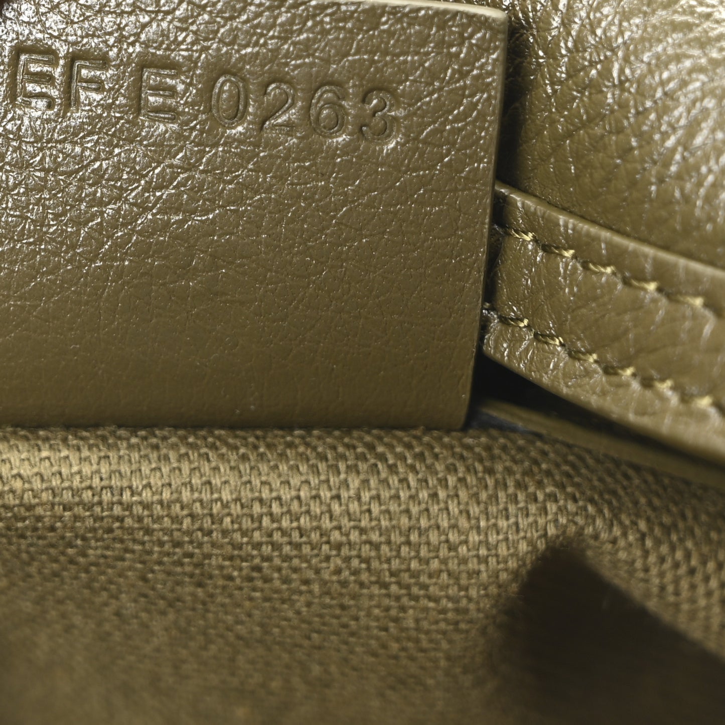 Calfskin Medium Voyou Bag Dark Khaki