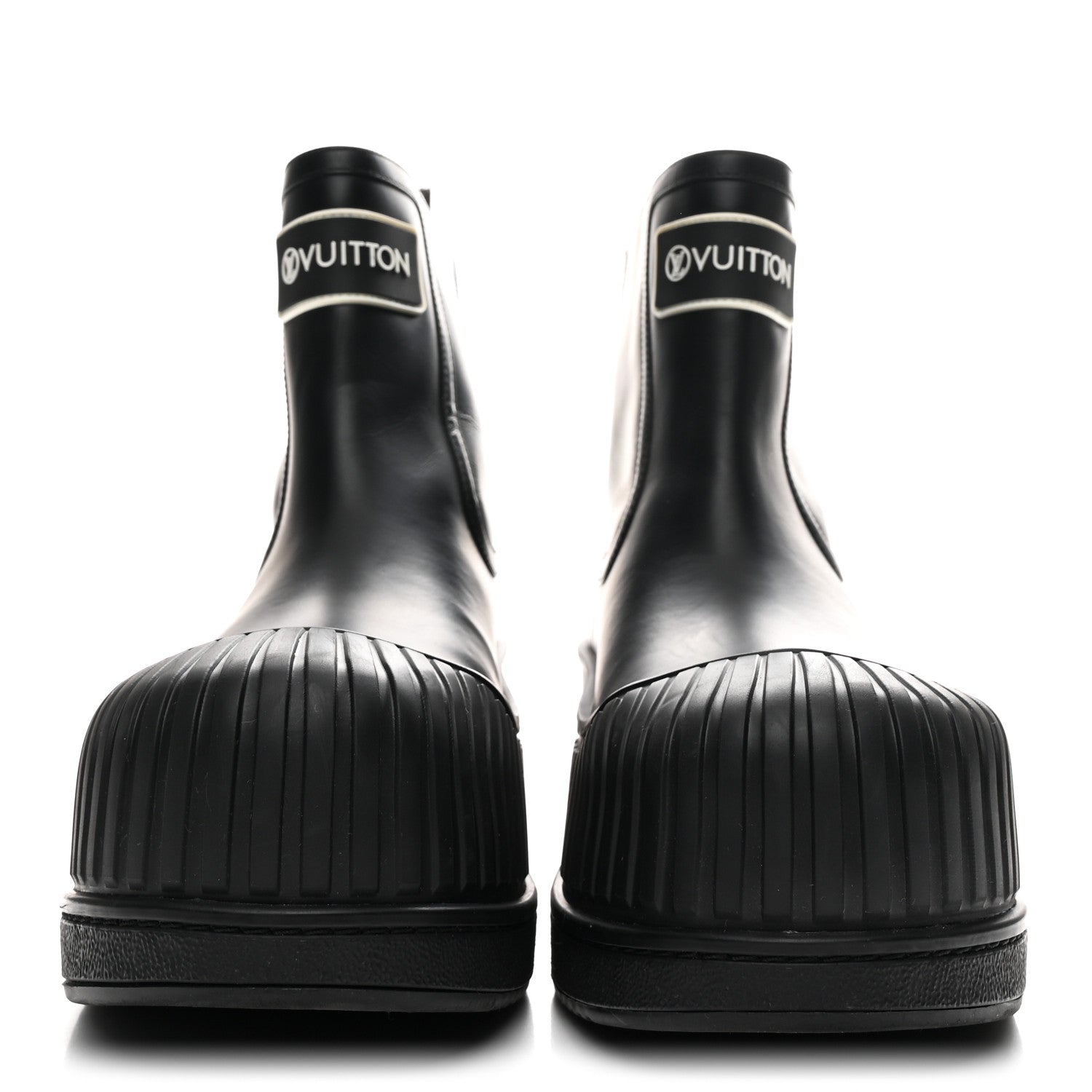 Louis Vuitton Calfskin Polar Flat Ankle Boots 41 Black 3 of 10