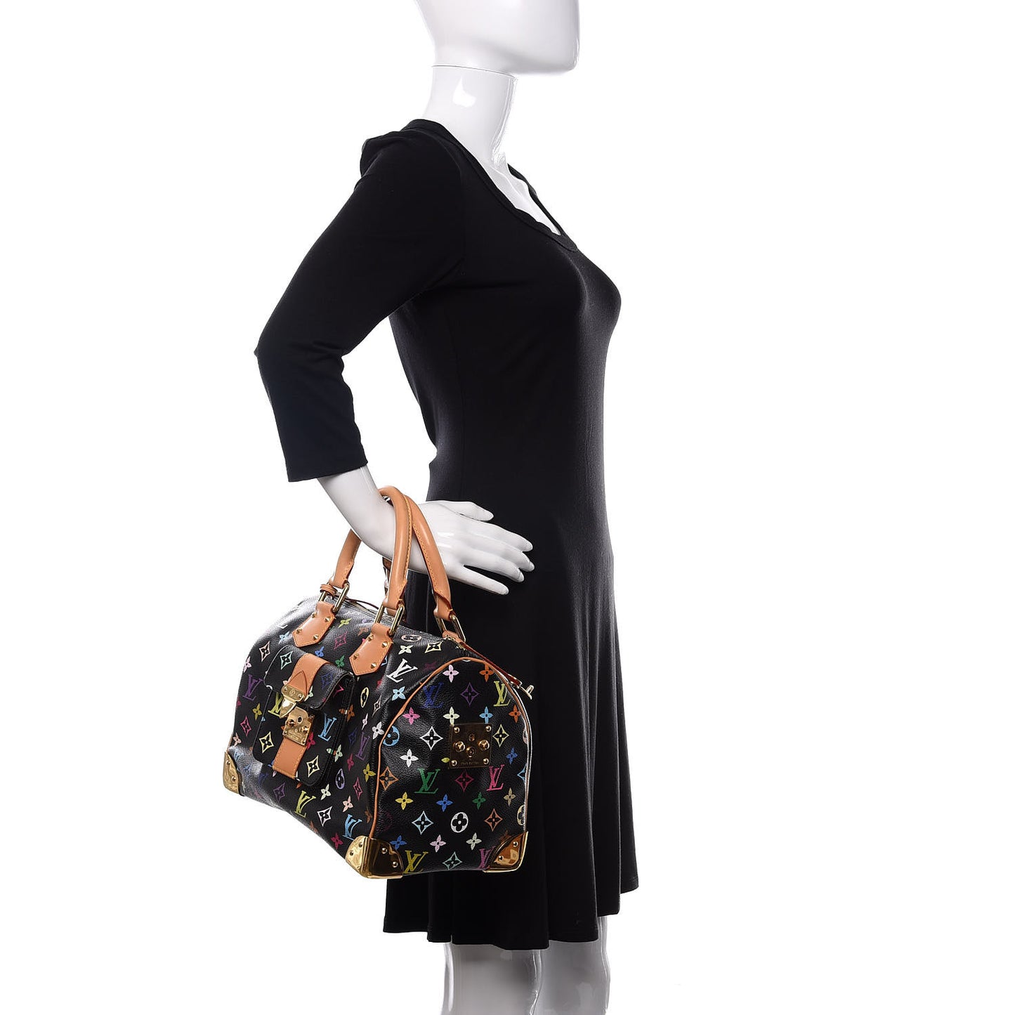 Monogram Multicolor Speedy 30 Black