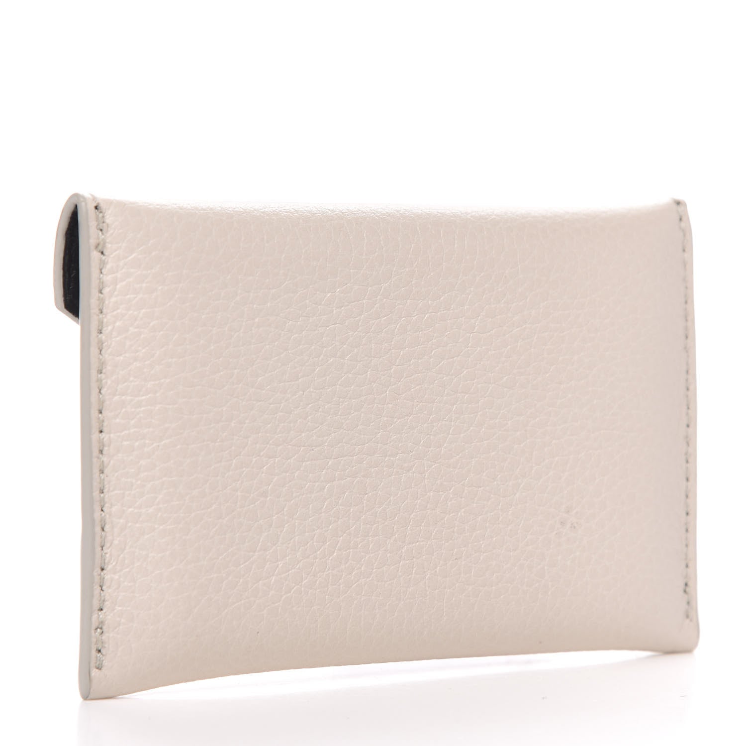 Alexander McQueen Calfskin Skull Envelope Card Holder Off White 3 of 8