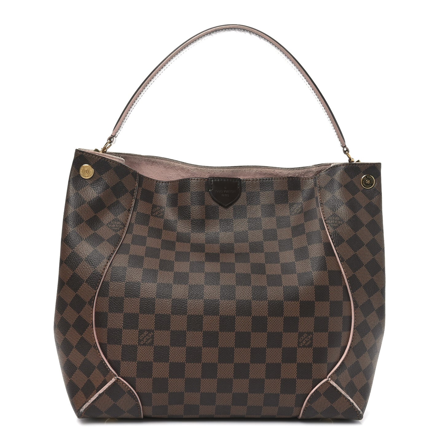 Damier Ebene Caissa Hobo Rose Ballerine