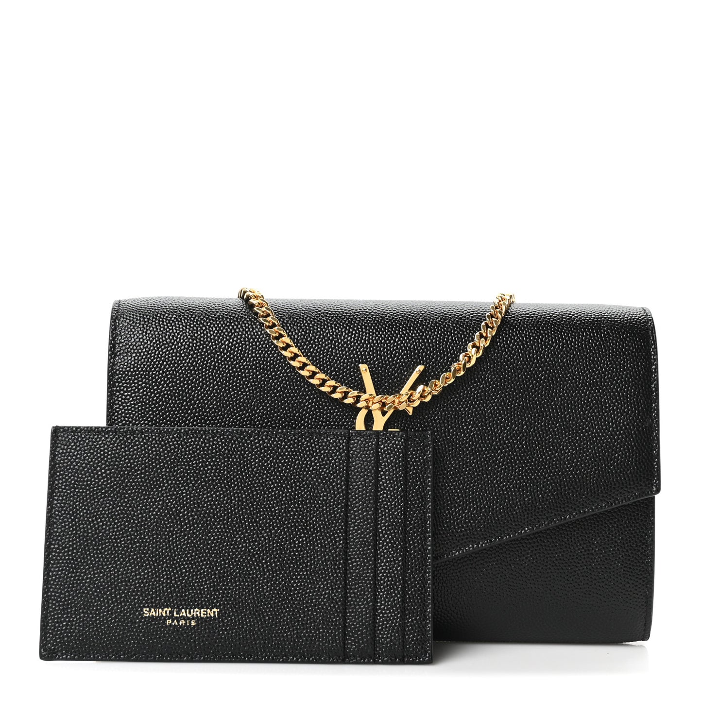 Grain De Poudre Uptown Chain Wallet Black