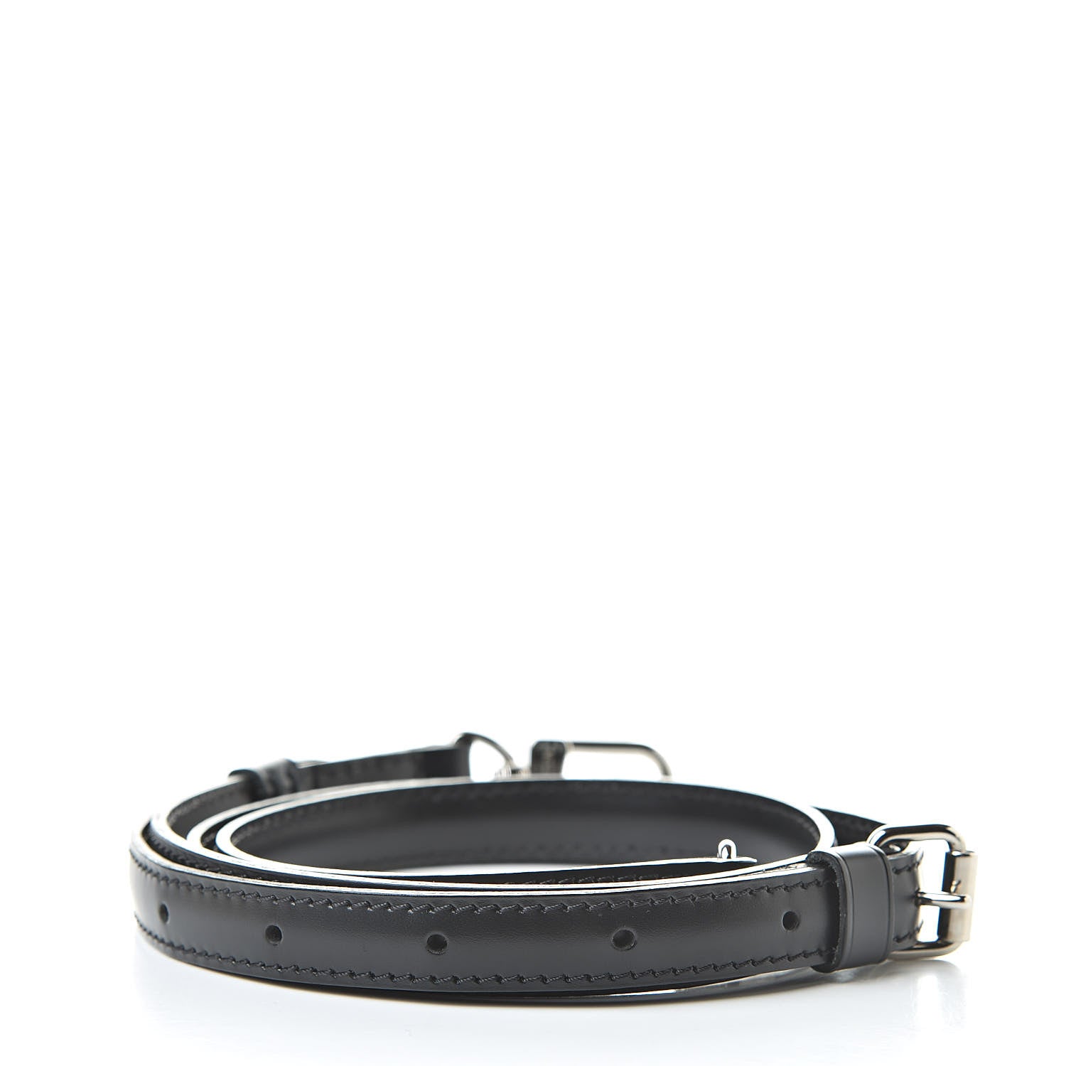 Louis Vuitton Calfskin Adjustable Strap 16MM Black 2 of 4