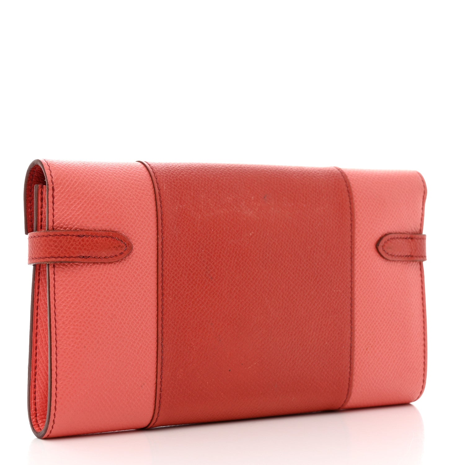 Hermes Epsom Flag Kelly Longue Wallet Corail Flamingo 3 of 9