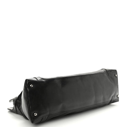 Chanel Lambskin East West Soho Shopper Black 4 of 10
