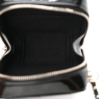 Chanel Patent Quilted Clutch With Chain Black 5 of 10