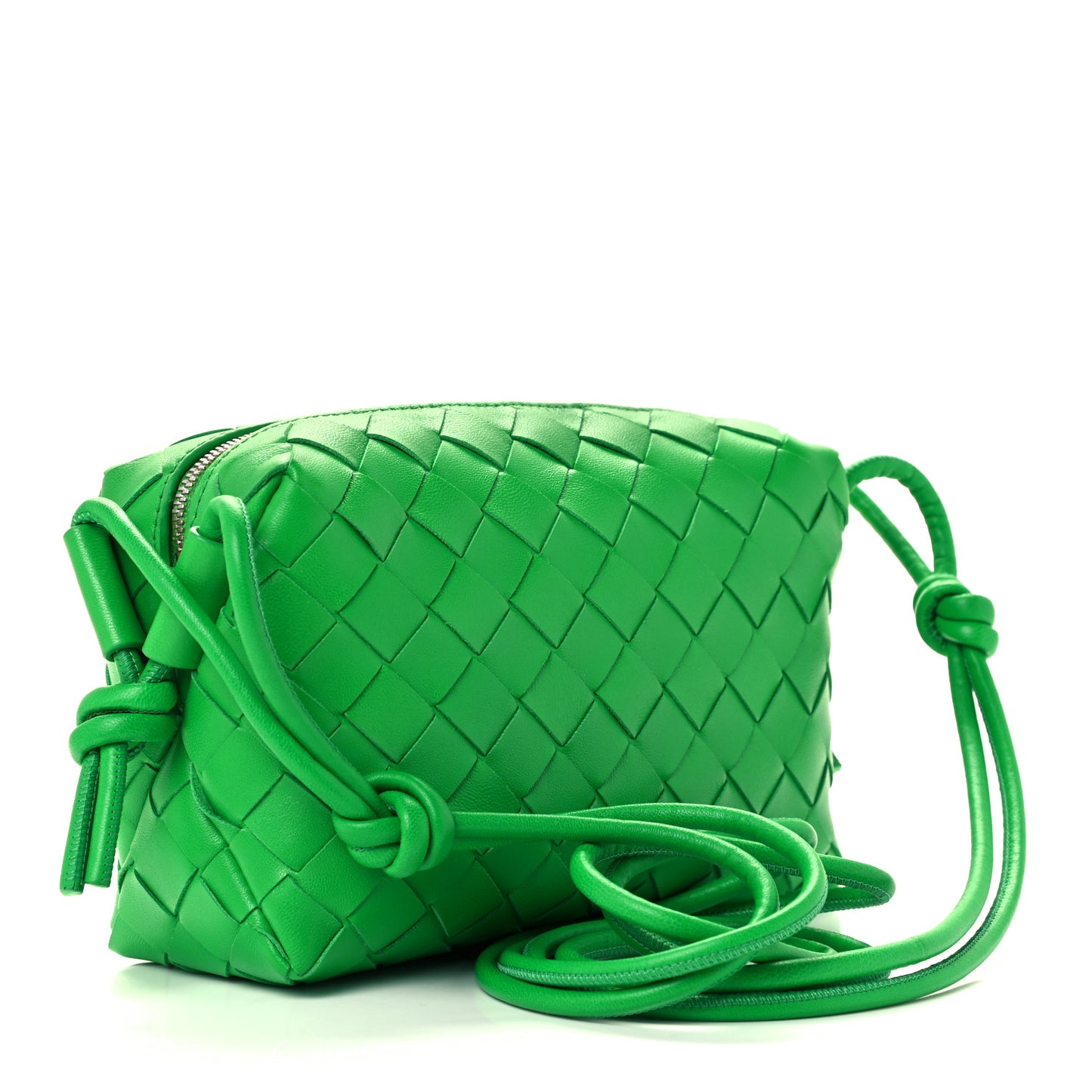 Nappa Intrecciato Mini Loop Camera Bag Parakeet