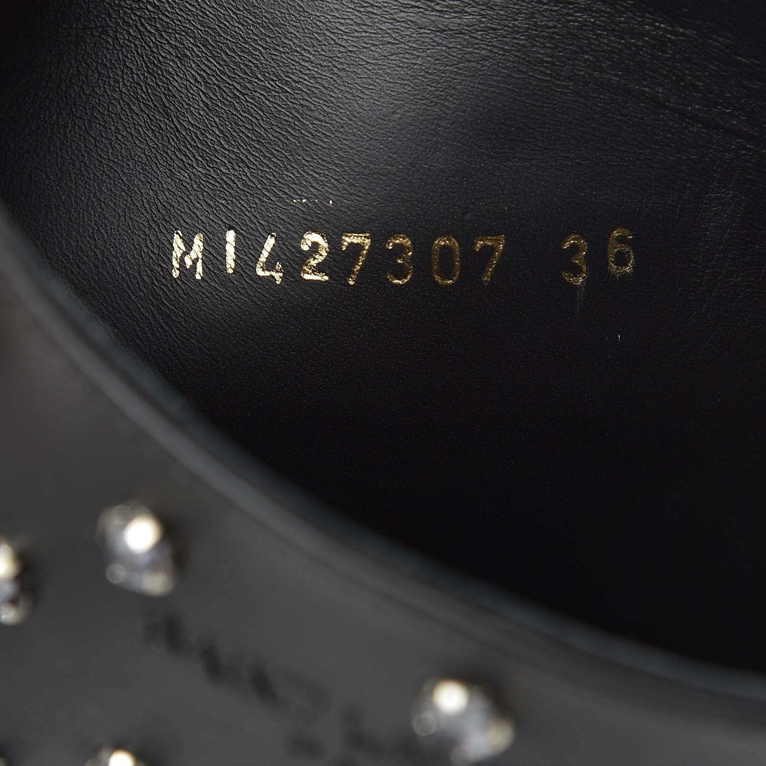 Saint Laurent Rubber Crystal Rain Boots 36 Black 8 of 8