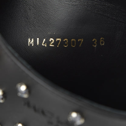 Saint Laurent Rubber Crystal Rain Boots 36 Black 8 of 8