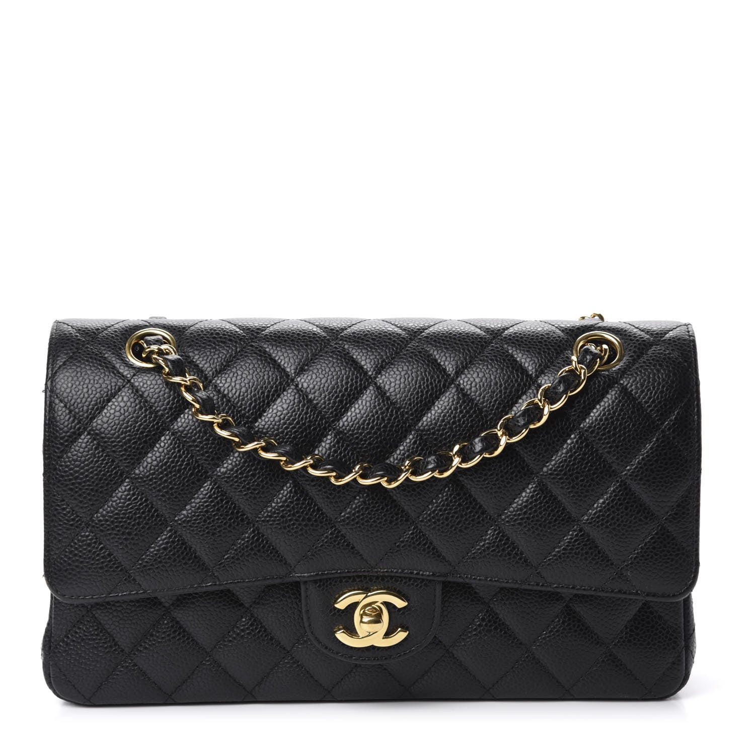 Chanel Caviar Quilted Medium Double Flap Black 1 of 10