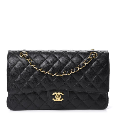 Chanel Caviar Quilted Medium Double Flap Black 1 of 10