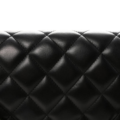 Chanel Lambskin Quilted Maxi Double Flap Black 8 of 10