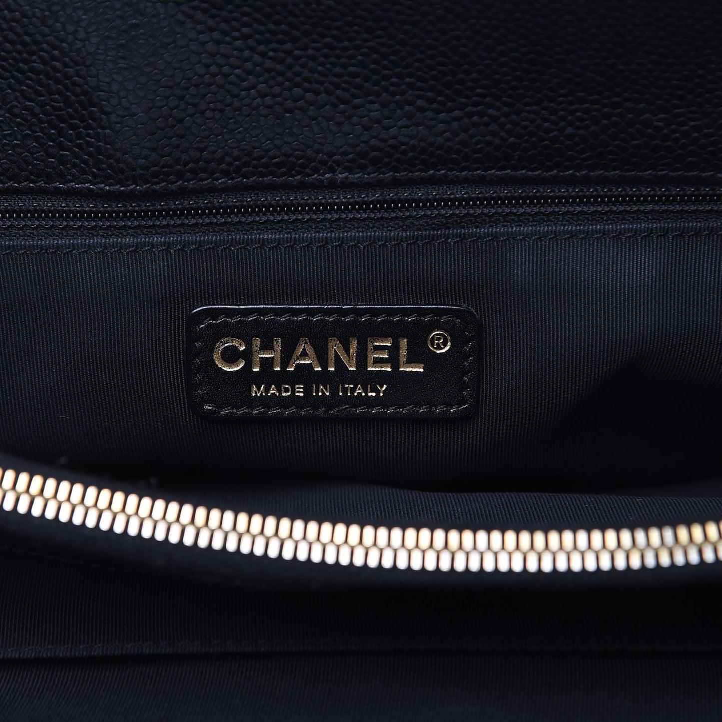 Caviar Quilted Grand Shopping Tote GST Black