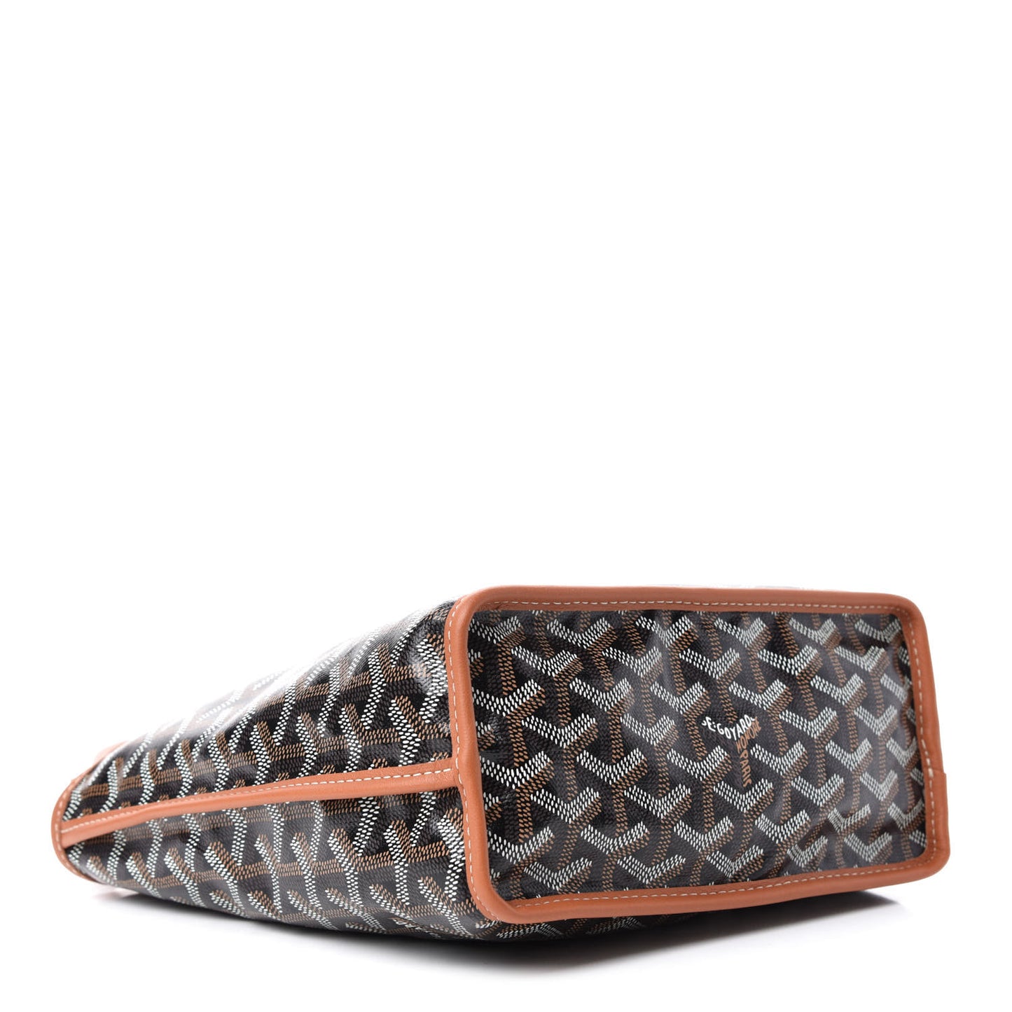 Goyardine Reversible Mini Anjou Black Gold