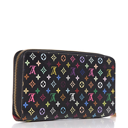 Louis Vuitton Monogram Multicolor Zippy Wallet Black Grenade 3 of 6