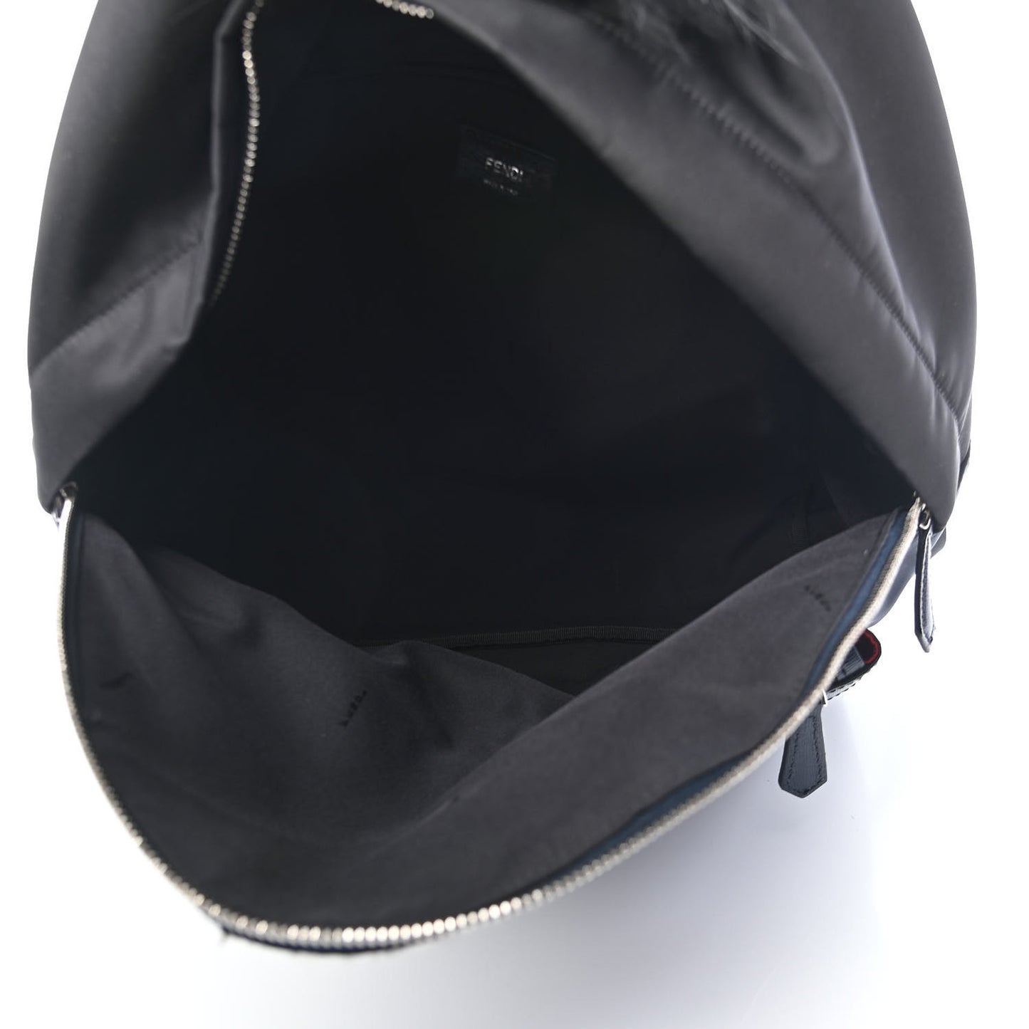 Nylon Vitello Fur Monster Backpack Black Multicolor