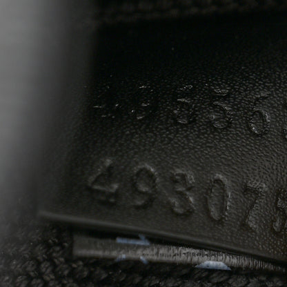 Gucci Soft GG Supreme Monogram Calfskin Web Double Buckle Backpack Black 7 of 10