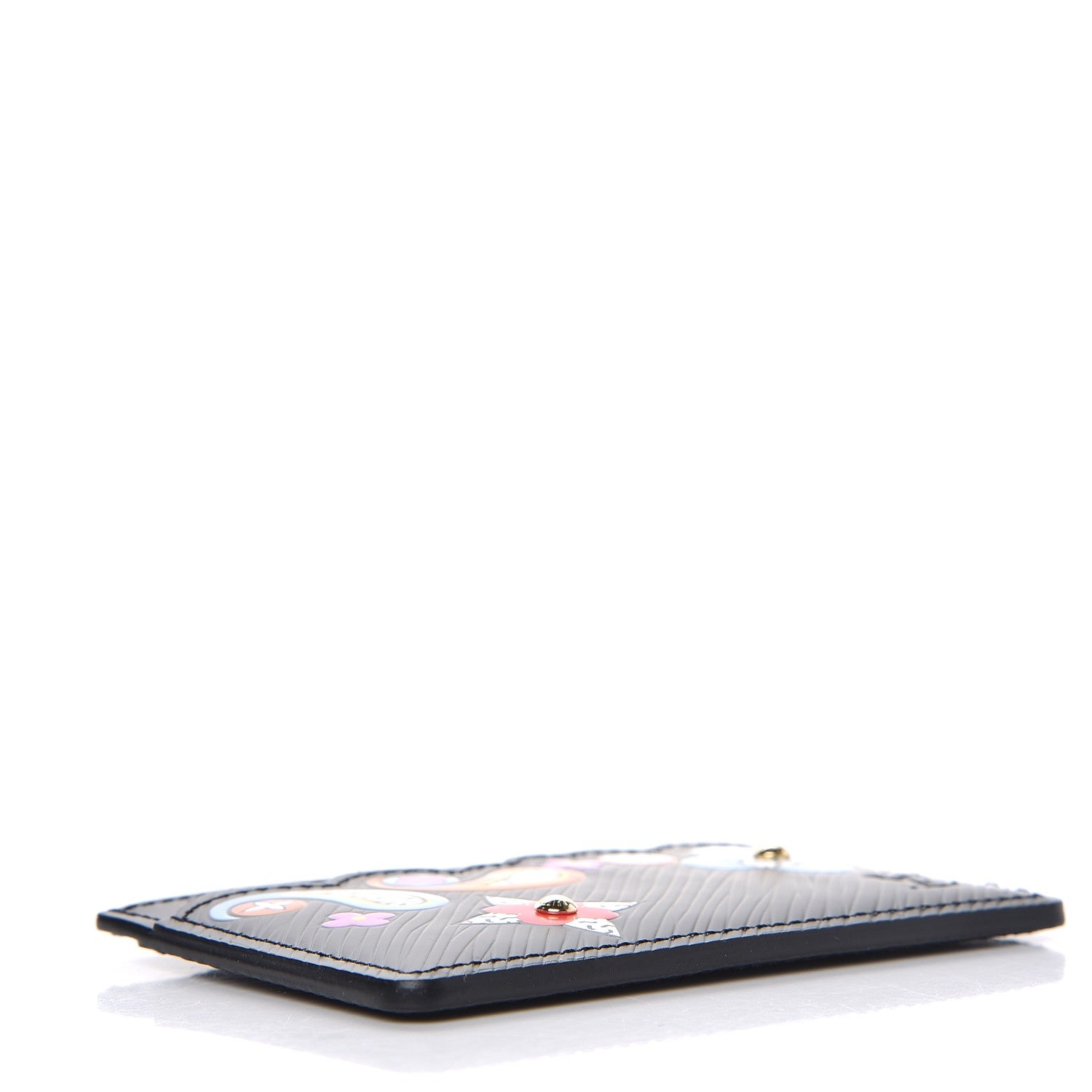 Louis Vuitton Epi Flower Remix Card Holder Black 4 of 6