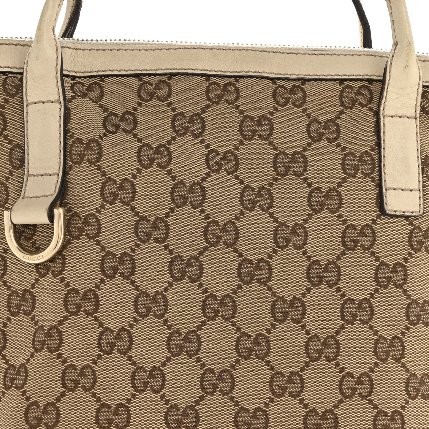 Monogram Medium New Britt Hobo Tote Off White