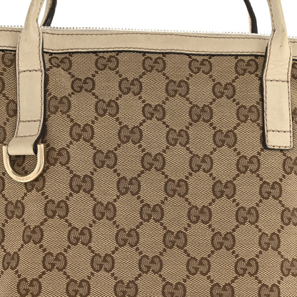 Gucci Monogram Medium New Britt Hobo Tote Off White 8 of 15
